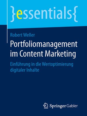cover image of Portfoliomanagement im Content Marketing